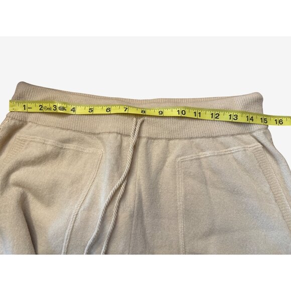 Jucca Beige Fleece Wool Jogger Pants Large Made In Italy $429 Retail - Picture 7 of 10